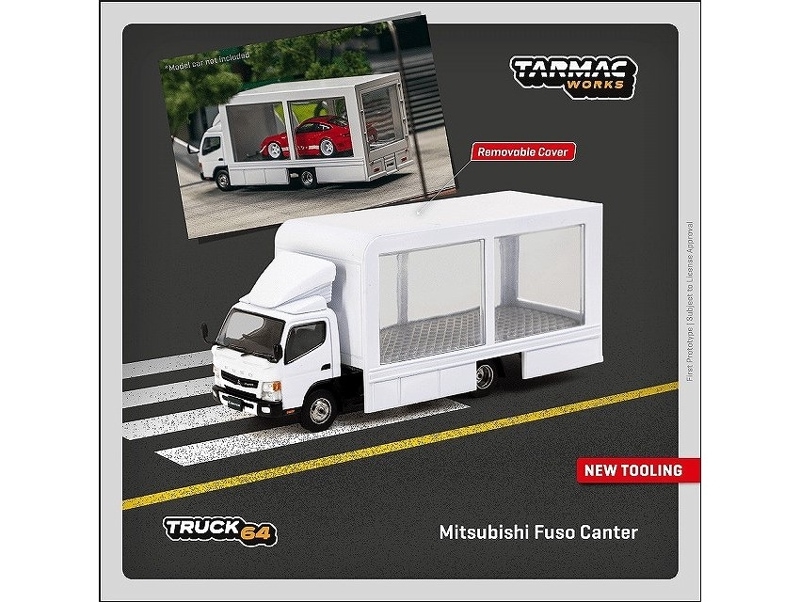 ターマックワークス　T64T-TL002-DW　1/64　Mitsubishi Fuso Canter Mobile Display Truck