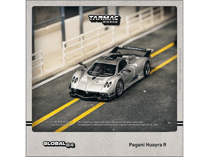 ★予約商品　ターマックワークス　T64G-TL035-SL　1/64　Pagani Huayra R Satin Silver