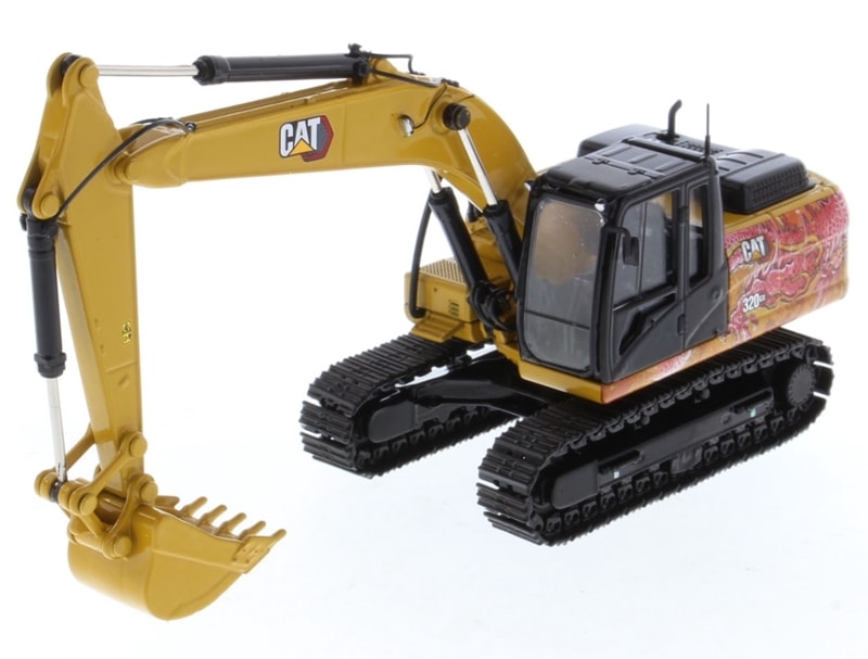 ★予約商品　ダイキャスト マスター　DM85674L　1/50　キャタピラー  CAT 320GX油圧ショベル ドラゴン仕様