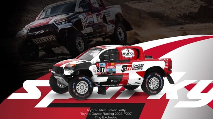 ★予約商品　トイイースト　YO64031　Sparky 1/64 Toyota Hilux Dakar Rally Toyota Gazoo Racing 2023 #207