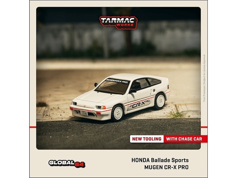 ★予約商品　ターマックワークス　T64G-TL058-WH　1/64　HONDA Ballade Sports MUGEN CR-X PRO White