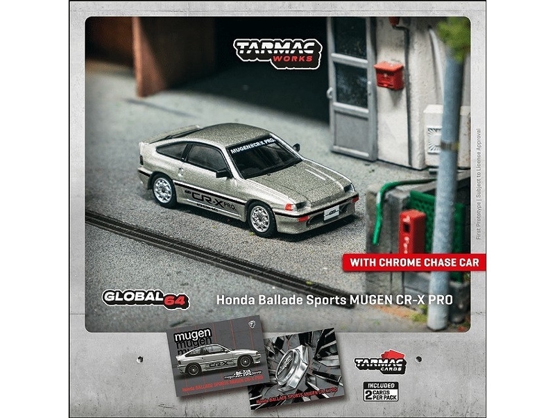★予約商品　ターマックワークス　T64G-TL058-SL　1/64　HONDA Ballade Sports MUGEN CR-X PRO Silver