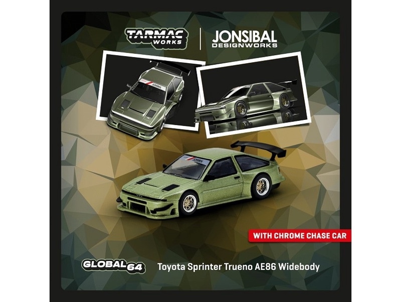 ★予約商品　ターマックワークス　T64G-060-GR　1/64　Toyota Sprinter Trueno AE86 Widebody Green 