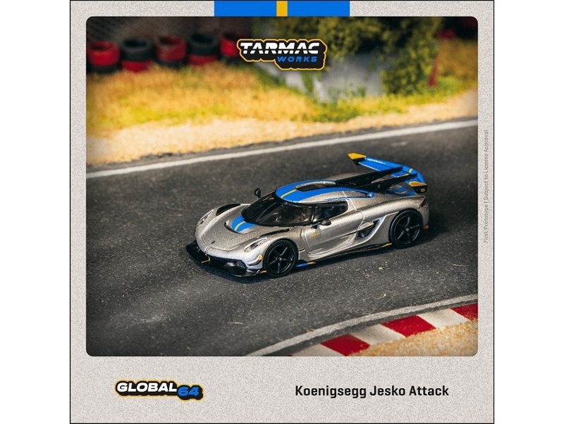 ★予約商品　ターマックワークス　T64G-TL052-SL　1/64　Koenigsegg Jesko Attack Silver