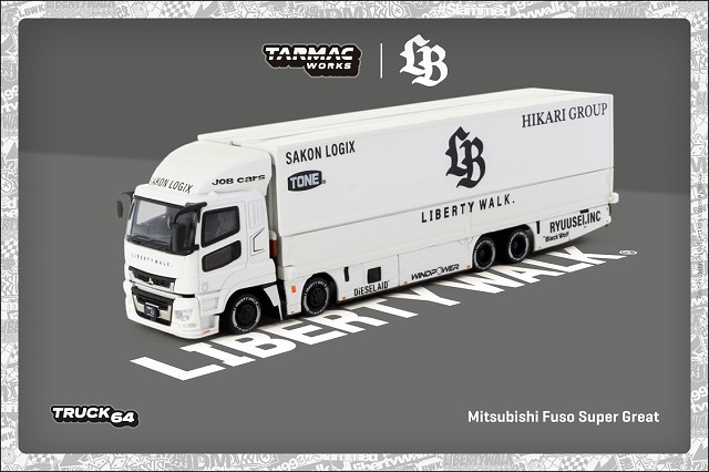 ※発売中止※　ターマックワークス　T64T-TL001-LBW　1/64　Mitsubishi Fuso Super Great LB-TRUCKS