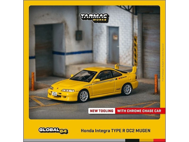 ★予約商品　ターマックワークス　T64G-TL059-YL　1/64　Honda Integra TYPE R DC2 MUGEN Sunlight Yellow