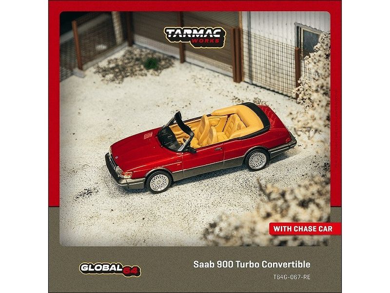 ★予約商品　ターマックワークス　T64G-067-RE　1/64　Saab 900 Turbo Convertible Red 