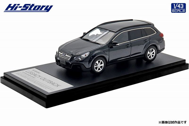 ★予約商品　Hi-Story　HS512GY　1/43　SUBARU LEGACY OUTBACK 2.5i EyeSight (2012)  ダークグレー・メタリック