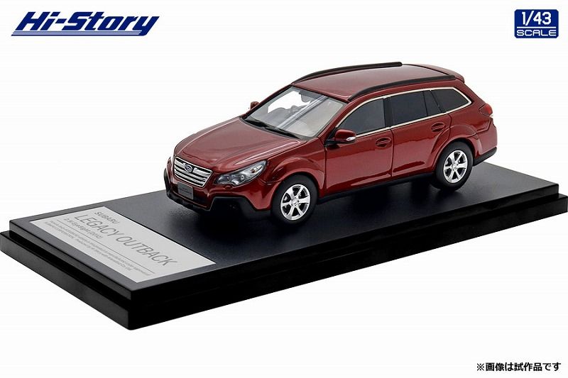 ★予約商品　Hi-Story　HS512RE　1/43　SUBARU LEGACY OUTBACK 2.5i EyeSight (2012)  ヴェネチアンレッド・パール