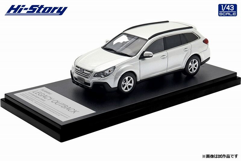 ★予約商品　Hi-Story　HS512WH　1/43　SUBARU LEGACY OUTBACK 2.5i EyeSight (2012)  サテンホワイト・パール