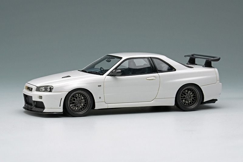 ★予約商品　EIDOLON　EM681A　1/43　BUILT BY LEGENDS Mine's Skyline GT-R(BNR34) シラナミホワイト