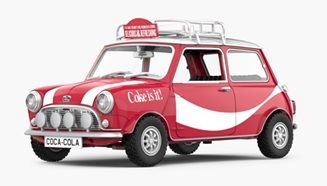 ★予約商品　TINY　COKE081　Tiny City ミニクーパー Mk1 Coca-Cola (コーラボトル付)