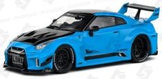 ★予約商品　SOLIDO　S4311209　1/43　日産 GT-R R35 LB シルエット 2019 (ブルー)