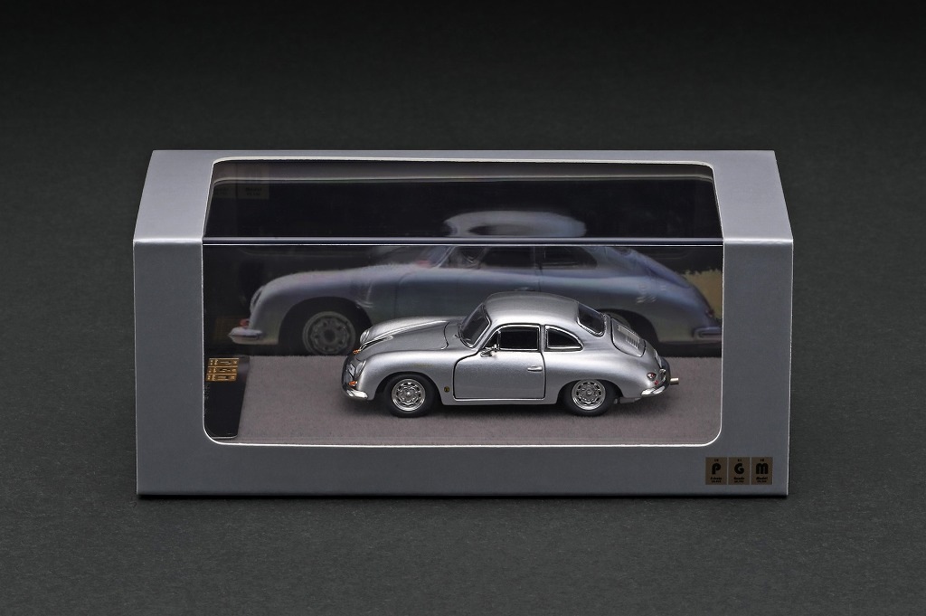 PGM-640501　1/64　Porsche 356 Silver ※フル開閉機能付き