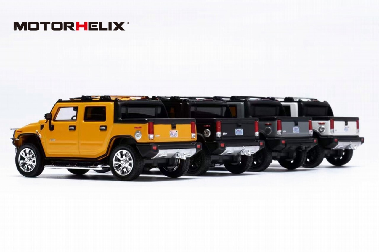 ★予約商品　MOTORHELIX　TK-MD6401BMY　1/64 Hummer H2-SUT　Metallic Yellow