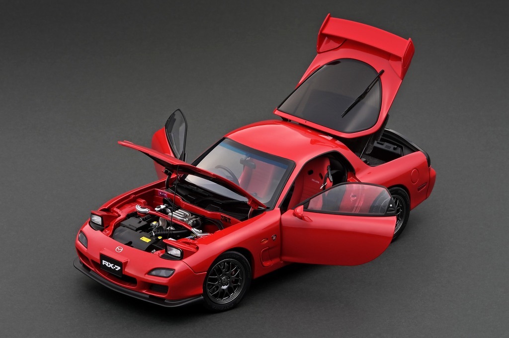 【オンラインショップ限定モデル】　Polar Master　 PLM22001-03　1/18　Mazda RX7 Spirit R Red