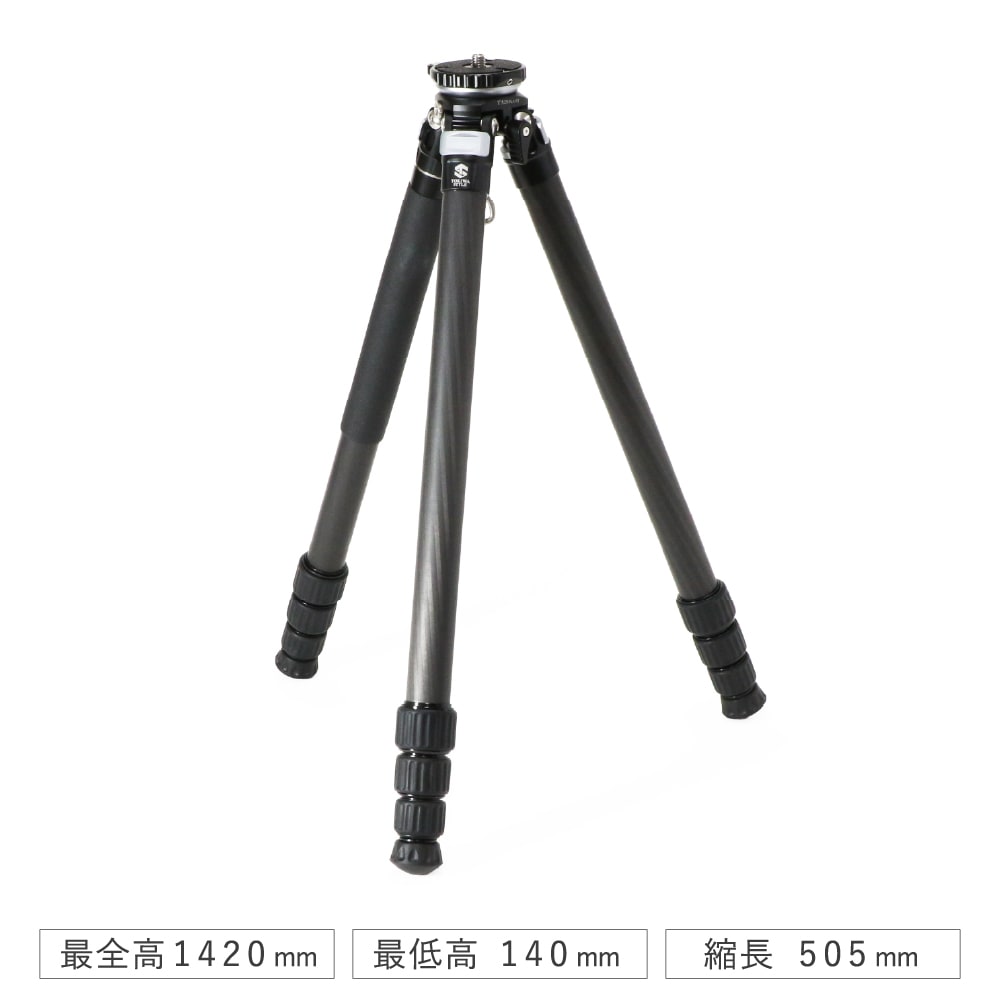 TA284CLEJ カーボン4段三脚(レベラーベース付)