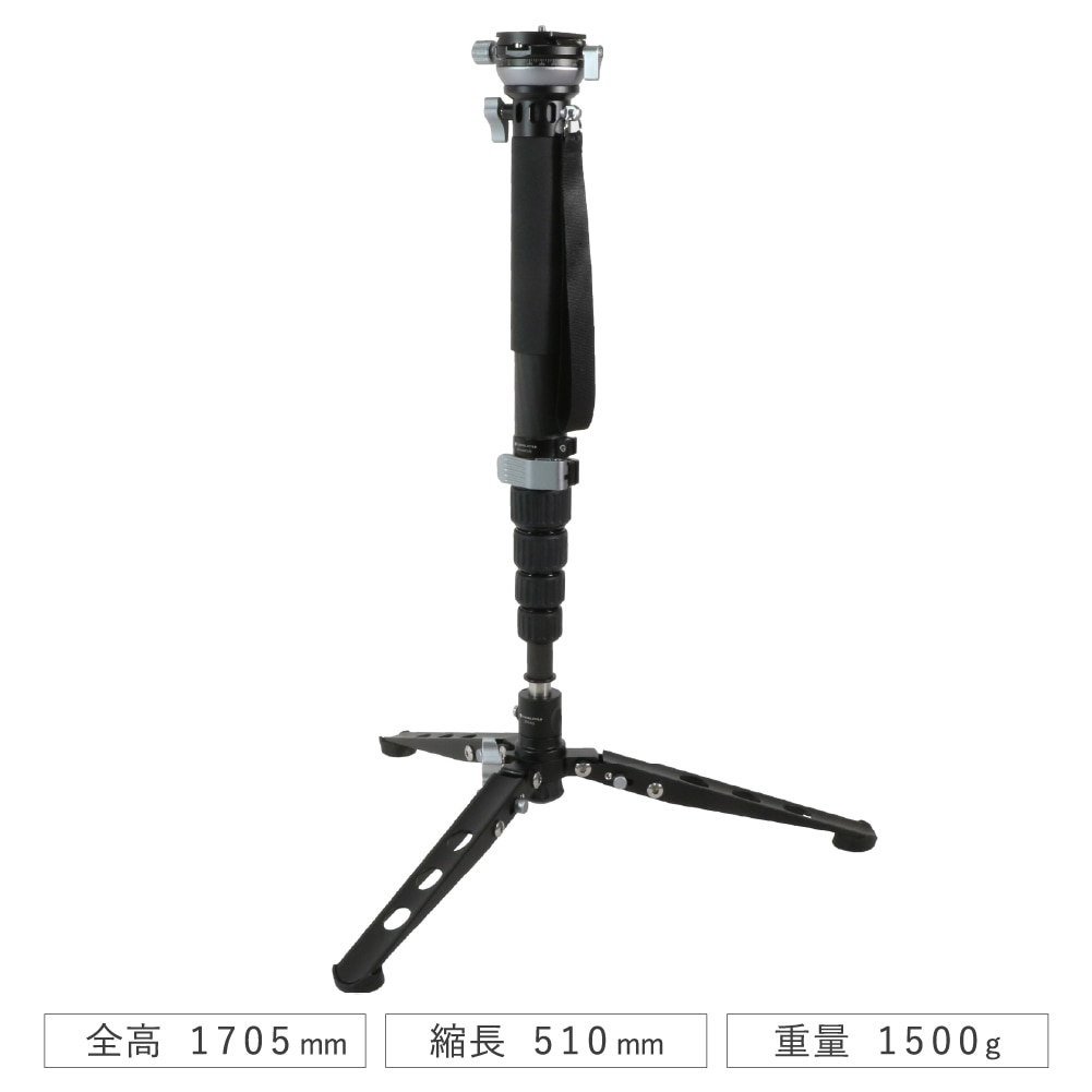 MA366CLEJ+STA23J レベラーベース付カーボン6段一脚マルチスタンドセット
