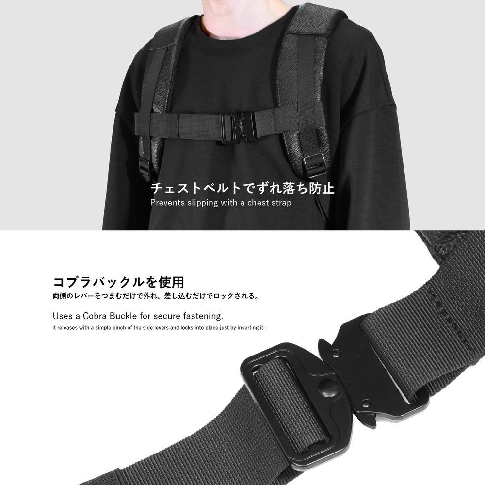 RK18 PVCレザー リュック