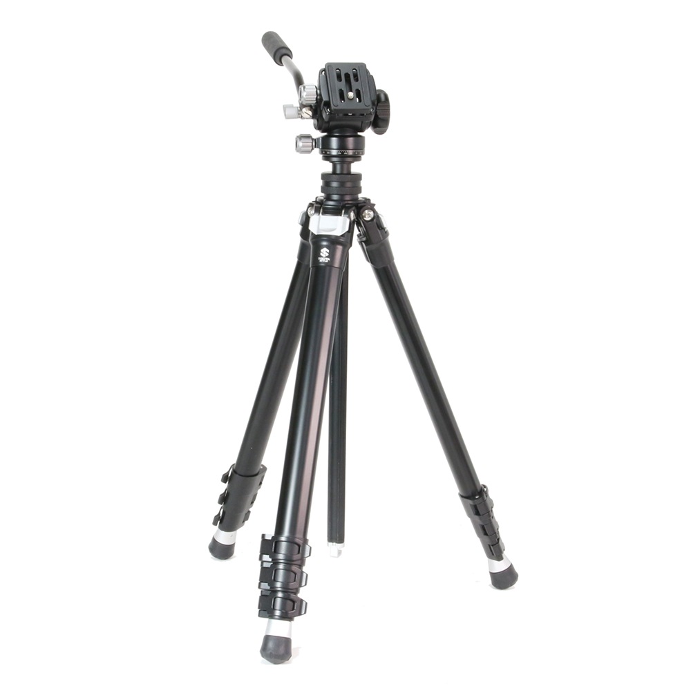 【アウトレット品】TA304AS＋VA42S アルミ4段三脚ビデオ雲台セット