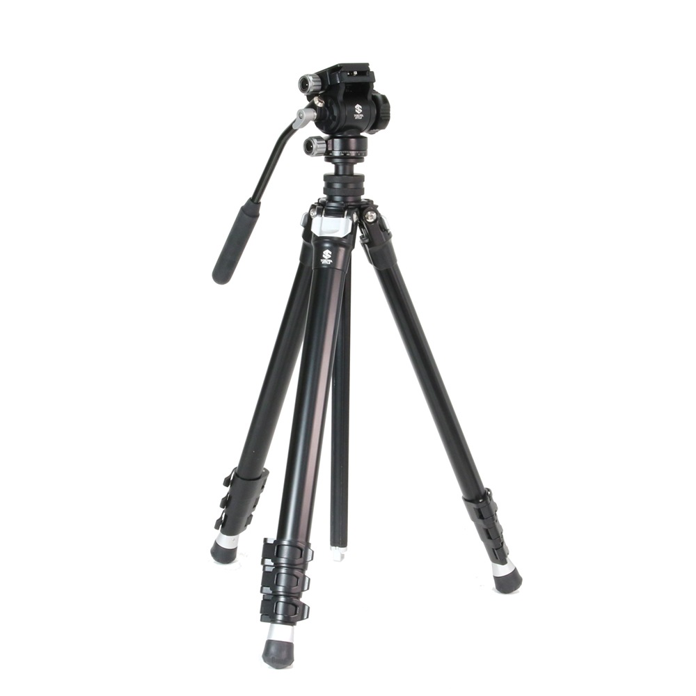 【アウトレット品】TA304AS＋VA42S アルミ4段三脚ビデオ雲台セット