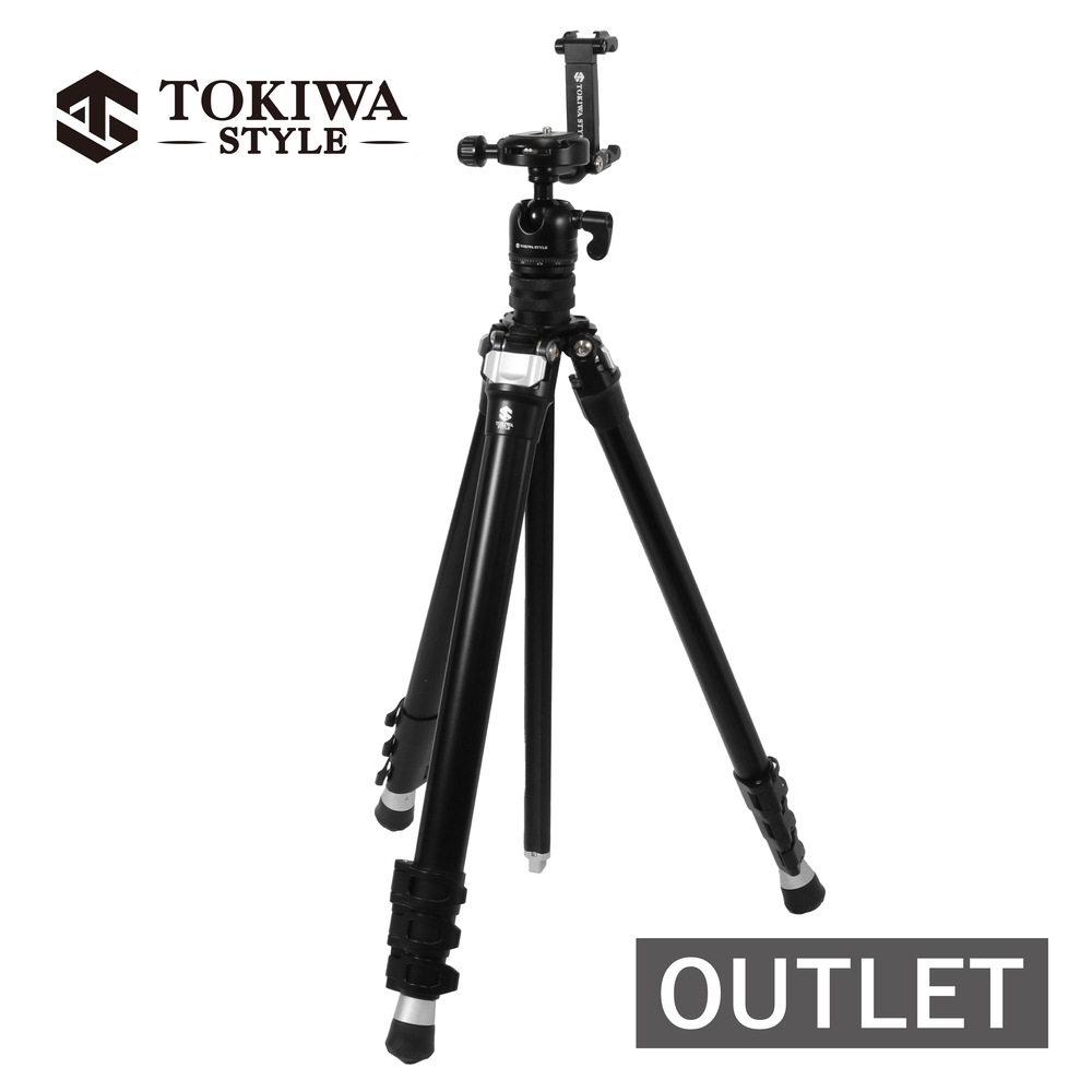 【アウトレット品】TA304AS＋BA38ADS アルミ4段三脚スマホアダプター付雲台セット