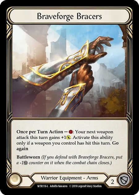 Braveforge Bracers プロモCold Foil