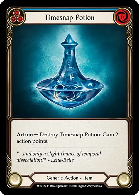 【EN】《Rainbow Foil》[Generic] Timesnap Potion/時駆けのポーション (青)「R」〔WTR-1st172〕
