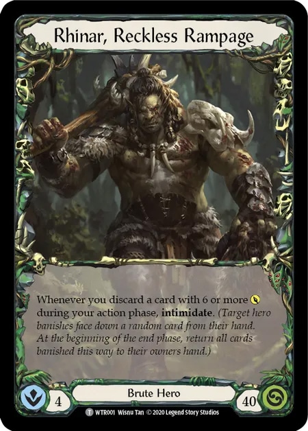 EN】[Brute] Rhinar, Reckless Rampage/無謀な暴力、ライナー