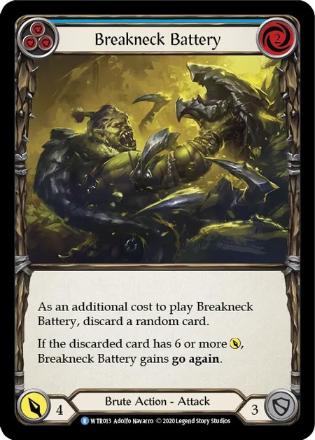 【EN】《Rainbow Foil》[Brute] Breakneck Battery (青)「R」〔WTR-UL013〕