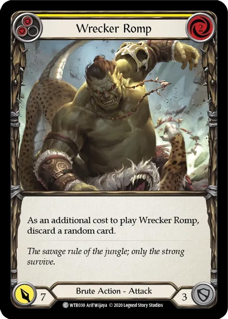 【EN】[Brute] Wrecker Romp (黄)「C」〔WTR-UL030〕