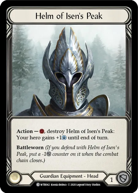 【EN】[Guardian] Helm of Isen's Peak (装備品)「C」〔WTR-UL042〕