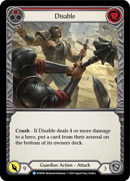 【EN】[Guardian] Disable (赤)「R」〔WTR-UL048〕