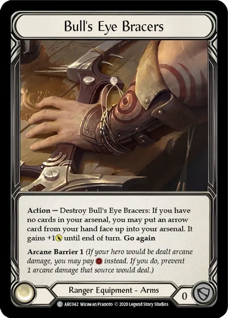 【EN】[Ranger] Bull's Eye Bracers (装備品)「C」〔ARC-UL042〕