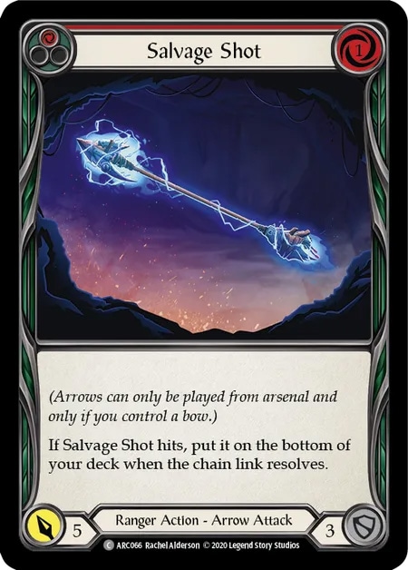 【EN】《Rainbow Foil》[Ranger] Salvage Shot (赤)「C」〔ARC-UL066〕