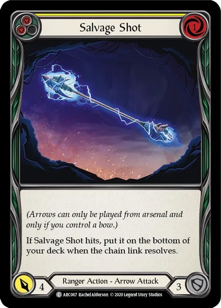 【EN】《Rainbow Foil》[Ranger] Salvage Shot (黄)「C」〔ARC-UL067〕