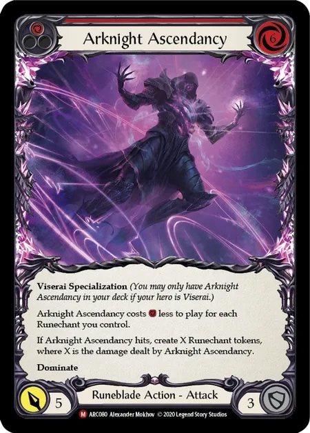 【EN】[Runeblade] Arknight Ascendancy (赤)「M」〔ARC-UL080〕
