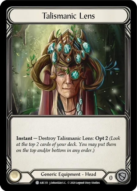 【EN】《Rainbow Foil》[Generic] Talismanic Lens (装備品)「C」〔ARC-UL151〕