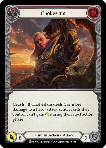 【EN】[Guardian] Chokeslam (赤)「C」〔CRU-1st035〕