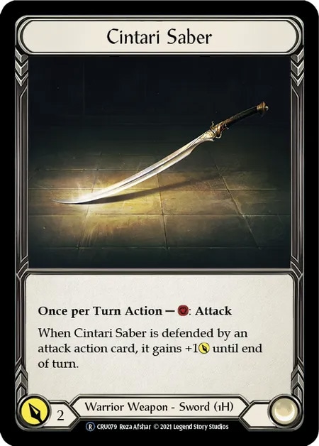 【EN】[Warrior] Cintari Saber 「R」〔CRU-UL079〕