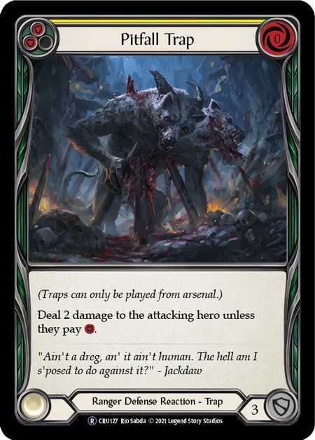【EN】[Ranger] Pitfall Trap (黄)「R」〔CRU-UL127〕