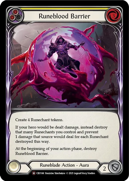 【EN】[Runeblade] Runeblood Barrier 「M」〔CRU-UL144〕