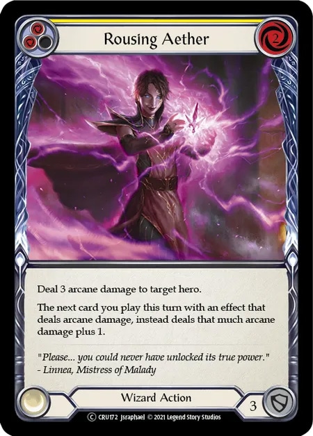 【EN】《Rainbow Foil》[Wizard] Rousing Aether (黄)「C」〔CRU-UL172〕