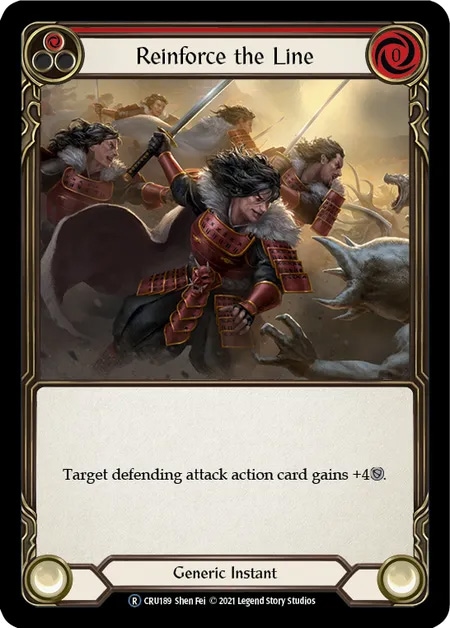 【EN】《Rainbow Foil》[Generic] Reinforce the Line (赤)「R」〔CRU-UL189〕