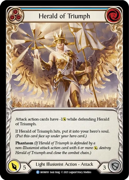 【EN】[Light Illusionist] Herald of Triumph (青)「R」〔MON-1st010〕