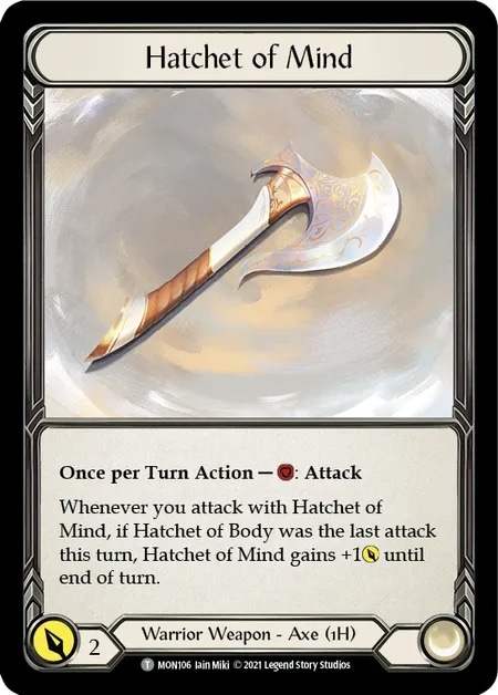 【EN】[Warrior] Hatchet of Mind 「T」〔MON-1st106〕