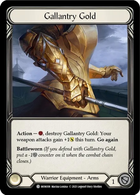 【EN】[Warrior] Gallantry Gold 「C」〔MON-1st108〕