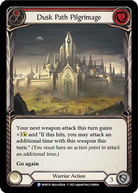 【EN】[Warrior] Dusk Path Pilgrimage (赤)「R」〔MON-1st110〕