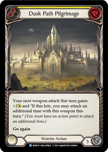 【EN】[Warrior] Dusk Path Pilgrimage (黄)「R」〔MON-1st111〕