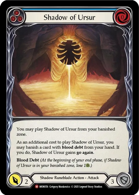 【EN】[Shadow Runeblade] Shadow of Ursur 「M」〔MON-1st156〕